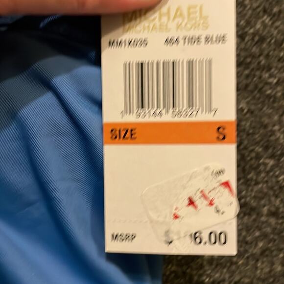 Michael Kors Signature Solids Logo Chain One Shoulder Tankini Top NWT Small - Picture 4 of 4